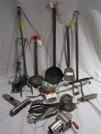Early American Cooking Utensils, Hand Forged
