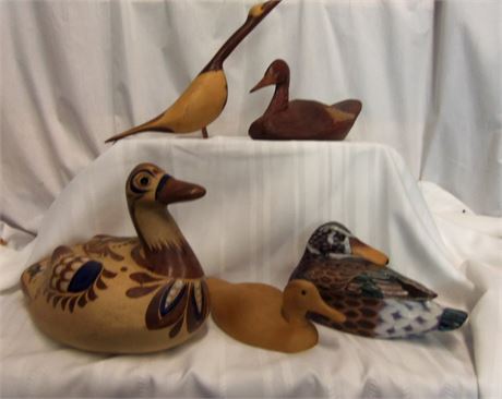 Carved Wooden Ducks and More
