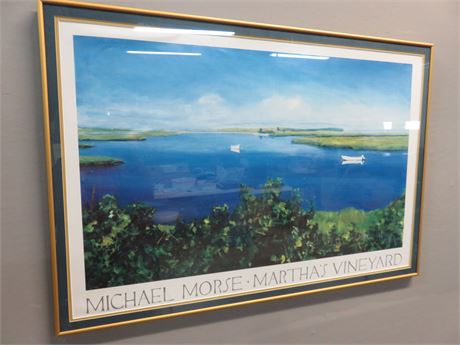 MICHAEL MORSE Martha's Vineyard Lithograph Print