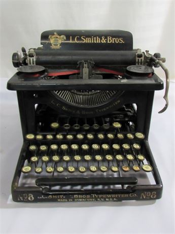 Antique L. C. Smith & Bros. No. 8 Typewriter