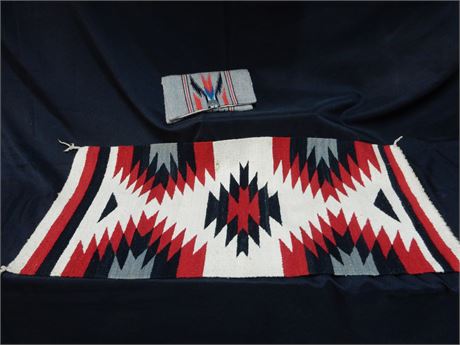 Vintage Hand Woven Navajo Wall Hanging and Purse