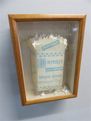 Euclid Beach Park Humphrey Popcorn Shadow Box Display