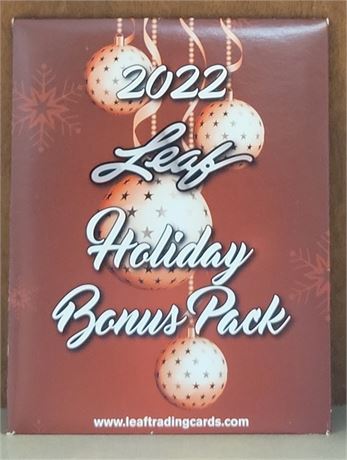 Factory Sealed 2022 Leaf Holiday Bonus Pack