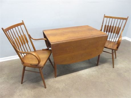 DREXEL Mid-Century Drop Leaf Table & Chairs