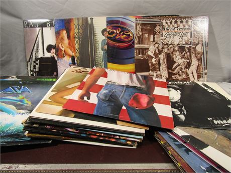 Classic Rock Vinyl Album Collection