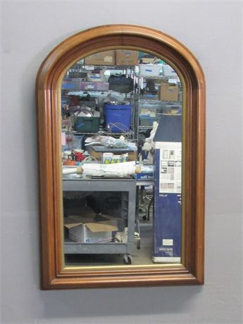Vintage Wall Mount Wood Framed Mirror