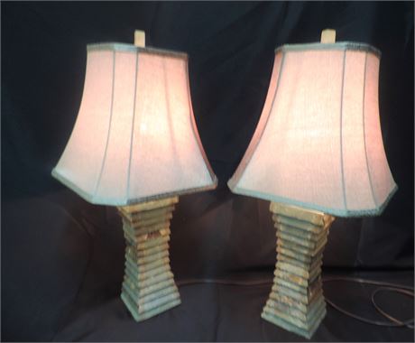 Pair of Rustic Style Lamps