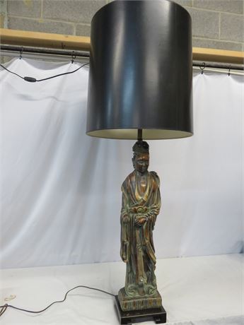 Ceramic Asian Figural Lamp