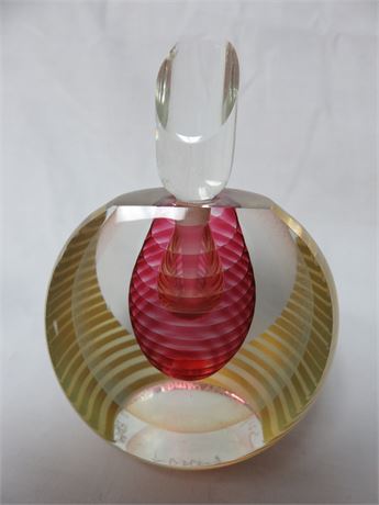 CORREIA STUDIO Art Glass Signed Perfume Bottle