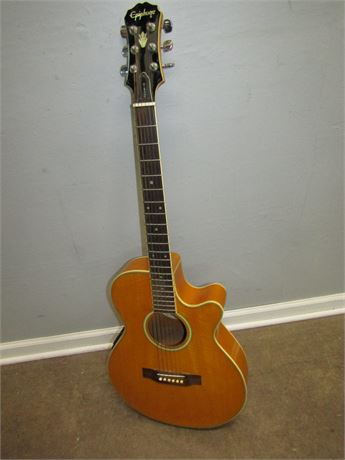 Gibson Epiphone PR-6E Electric/Acoustic Guitar, Vintage Case