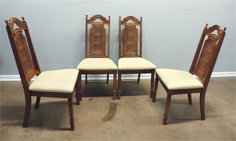 Traditional Solid Wood Dining Chair Set