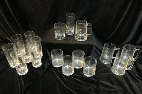 Tall Ships Etched Glass Collection