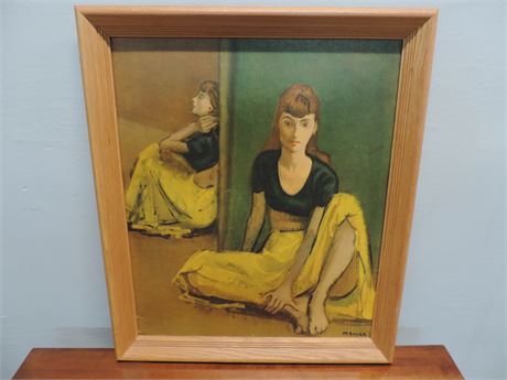 Reproduction 'Dancers at Rest' M. Soyer / Signed