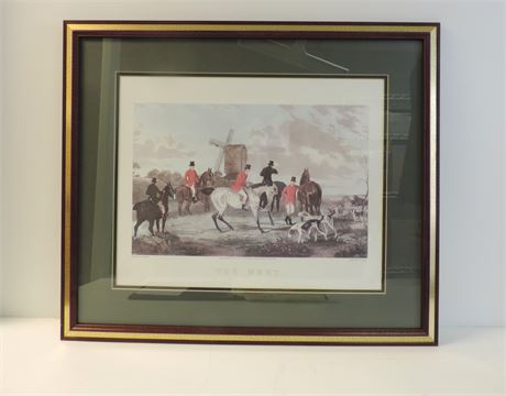 W. SHAYER 'The Meet ' Lithograph