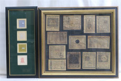Stamps, Shillings, Crowns, Indented Bill, Pounds, Pence Paper Currency Lot