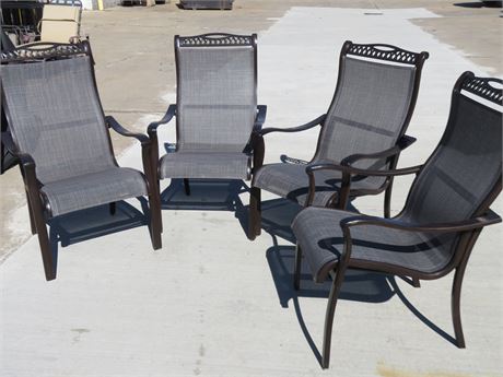 Patio Sling Chair Set