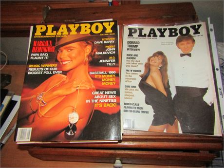 1990 Playboy Collection, Donald Trump, 9 Piece Very Good Condition