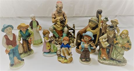 Some Lefton figurines  Nine pieces