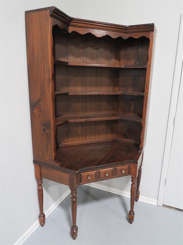Transitional Design Online Auctions KLING Pine Corner Desk Hutch