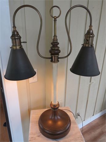 Vintage Double Arm Table Lamp