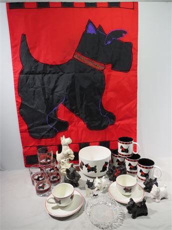 Scottie Dog Tableware/Figurine Collection