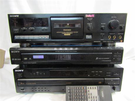 Sony Electronics, Remote, Dolby Tape Deck, Disc Player