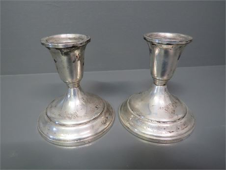 TOWLE Weighted Sterling Silver Candlestick Holders
