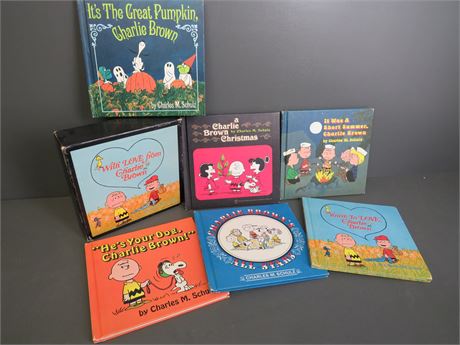 1960s With Love From Charlie Brown First Edition 6-Book Box Set