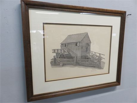 AL HAMMOND "John P. Cable Mill" Limited Edition Lithograph Print