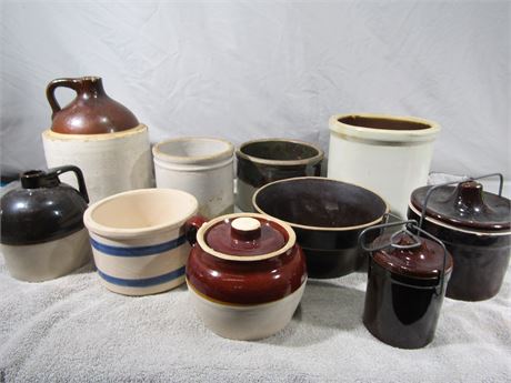 Pottery & Ceramic Bowl and Jug Collection