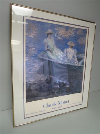 CLAUDE MONET Art Institute of Chicago Promo Poster