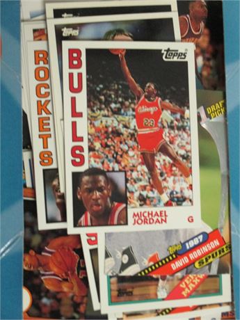 A wide Selection of Basketball cards, Michael Jordan, Shaq Rookie, A Miller..