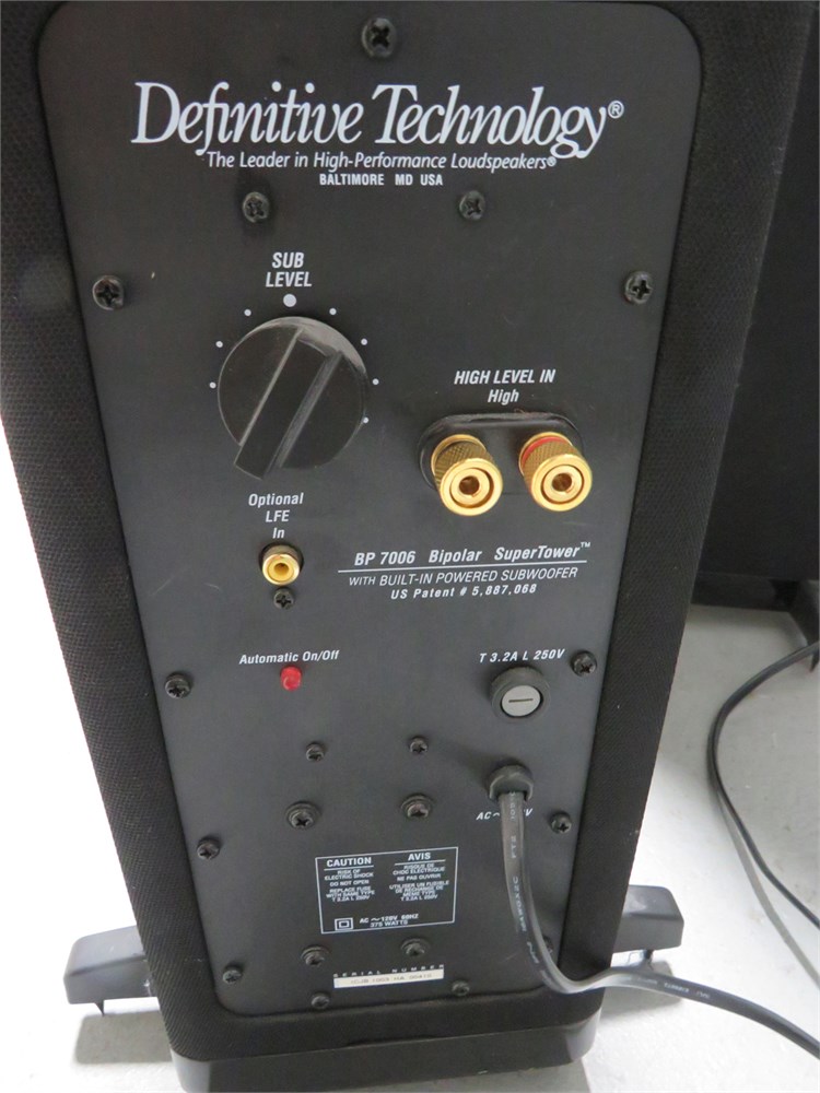 Transitional Design Online Auctions Definitive Technology BP7006