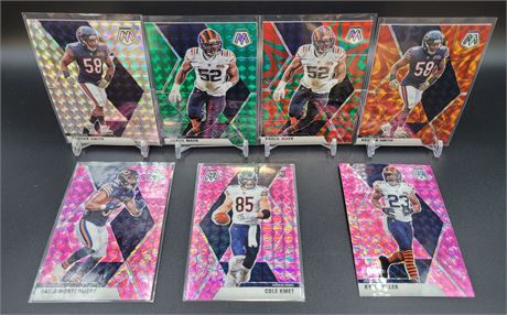 Chicago Bears 2020 Mosaic Football Cards Color Parallel Lot Khalil Mack