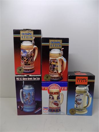 Anheuser-Busch "Olympic" Collectors Club Steins
