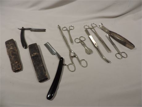 Joseph Rodgers / George Wostenholm / Straight Razors / Surgical Instruments