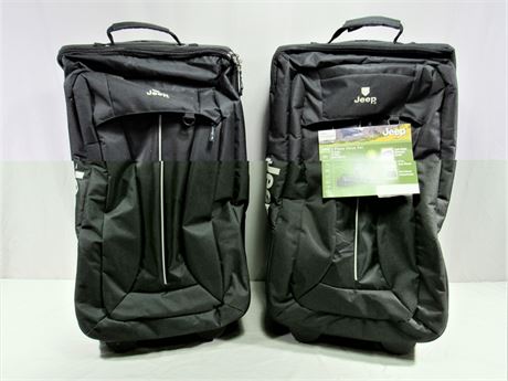 2 Jeep Upright 26" Luggage Bags