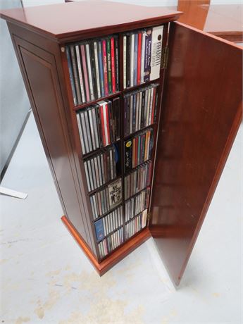 CD Storage Cabinet with CD Collection