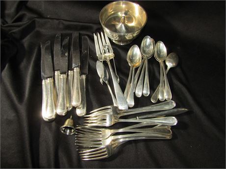Sterling Silver Flatware and Bowl Collection, 871 Grams Plus