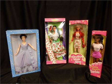 Collectible Elizabeth Taylor Barbie, Pretty Hearts, Mexican, Valentines Barbie