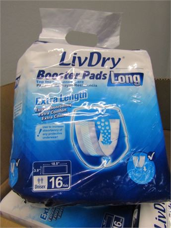 LivDry Booster Pads, Extra Absorbency for Comfort