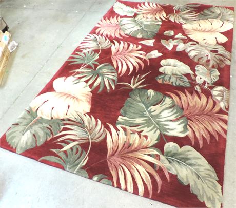 Plush Red Area Rug