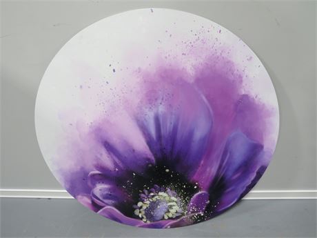 38-inch Metal Circular Flower Wall Art