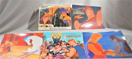 Walt Disney Glossy Prints on Card Stock / Hercules / Hunch Back of Notre Dame
