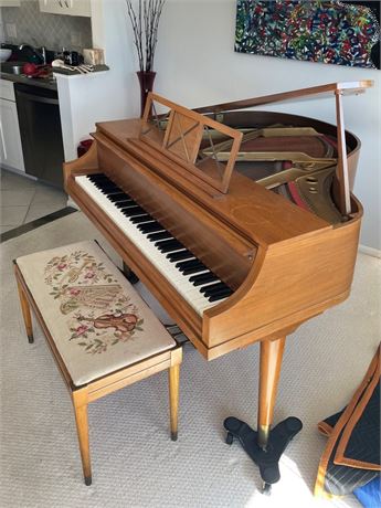 Vintage George Steck Baby Grand Piano