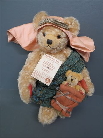 HERMANN Mohair Bear Limited Edition Sarah with Her Baby