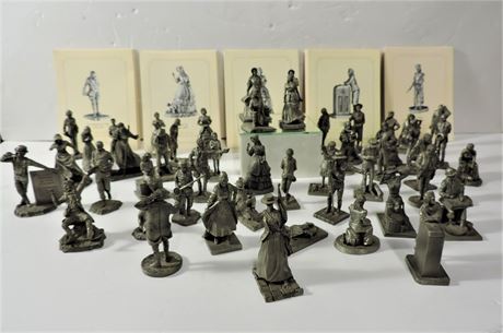 Pewter Parade of The American People by Franklin Mint Lot