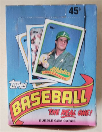 1989 Topps Baseball Unsearched Wax Box