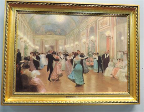 Victor Gilbert 'An Elegant Soire' Reproduction