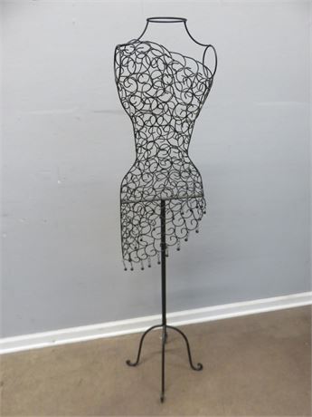 Wrought Iron Decorative Dress Form